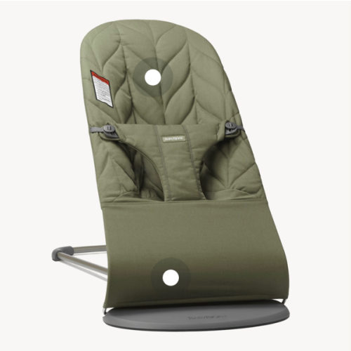 BabyBjörn Bouncer Bliss - Dark Green Woven Petal