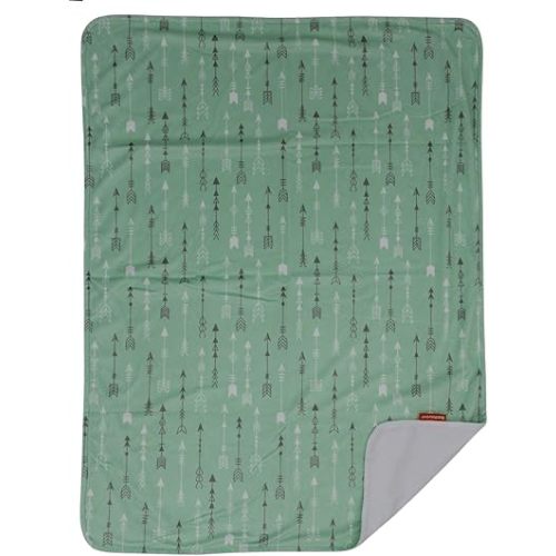 Dear Baby Gear - Premium Car Seat Baby Blanket - Soft Swaddle Blanket for Baby Girls and Boys, Plush Blankets - Adorable Designs, Comfortable Fabric - Mint Green Arrows(40 x 30 inches)