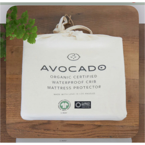 Organic Waterproof Crib Protector Pad | Avocado Green Mattress