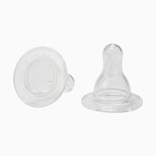 Natural Flow Standard Silicone Nipples (2 Pack)