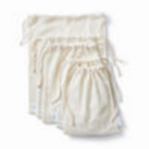 Organic Cotton Produce Saver Bags, Pack of 5 - Esembly