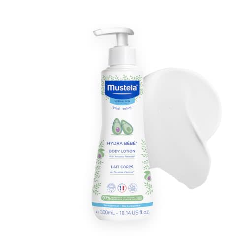 Mustela Hydra Bebe Body Lotion - Daily Moisturizing Baby Lotion with Natural Avocado, Jojoba & Sunflower Oil – Various Sizes