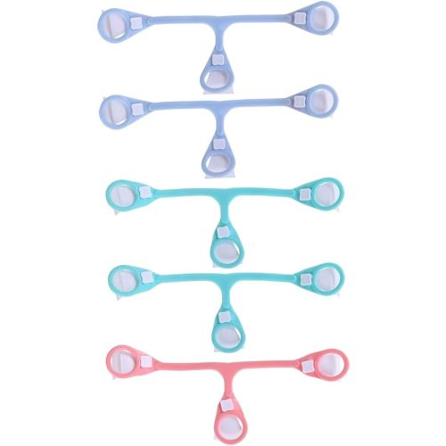 5 Pack Baby Cloth Diaper Fasteners, Blue, Green & Pink, Replaces Diaper Pins (GBP-5 Pack)