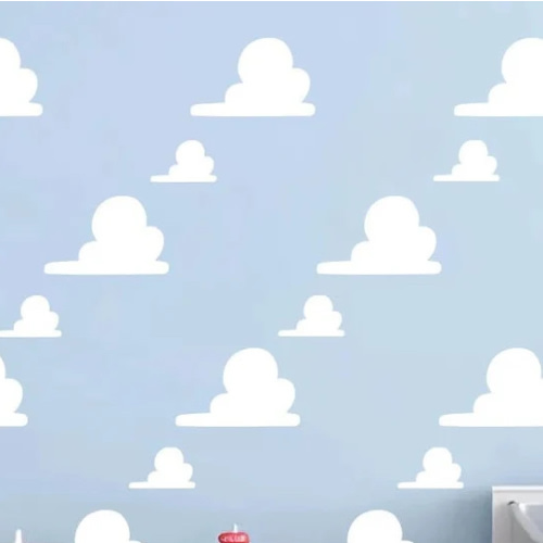 Toy Story Clouds Wall Decal Kids Room Decor Disney Nursery Sticker Peel and Stick Wall Art Z3301 - Etsy
