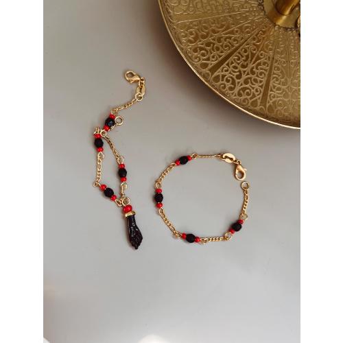 Azabache Baby Bracelet, 18K Gold Filled  Baby Bracelet