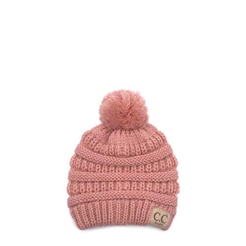 Baby-847 Indi Pink Beanie – girliegirloriginals