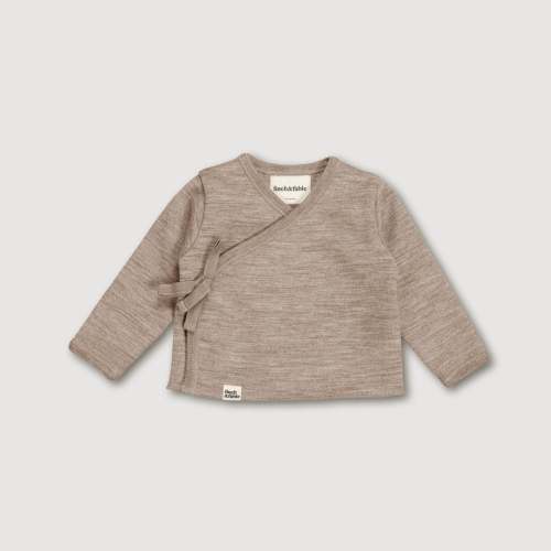 Wool Fleece Cardigan - Sand - Finch & Fable