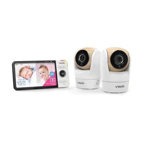 VTech&nbsp;BM5750HD Full Colour Pan & Tilt Video Baby Monitor Twin Camera Set HD