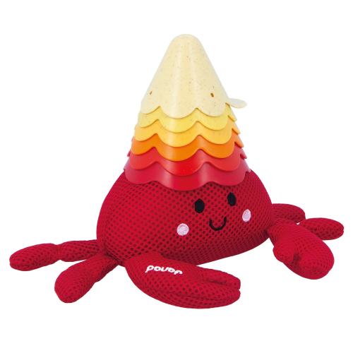 Janod Bernard and Shell Baby Bath Toy, Ages 10 months+