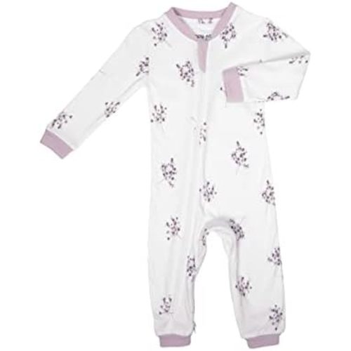 zippyjamz Organic Zipper Onesies Footless Sleeper Baby Pajamas with Inseam Zipper