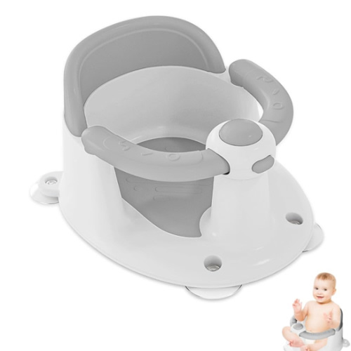 Baby Bath Seat for Babies 6 Months & Up, Bath Seats for Babies Sitting Up, 3 Baby Bath Toys, Open Design, Non-Slip, Compact Toddler Bath Seat.