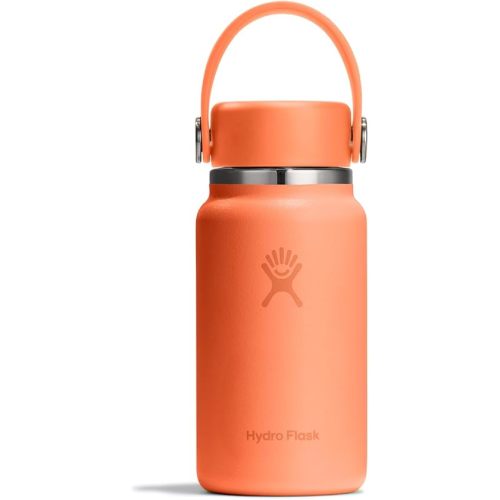Hydro Flask Micro Bottle - Insulated Mini Leak Proof Flask for Purse or Pocket in 6.7 Oz Nectar Orange