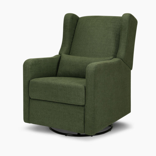 Carter's by daVinci Arlo Recliner and Swivel Glider - Performance Forest Green Linen