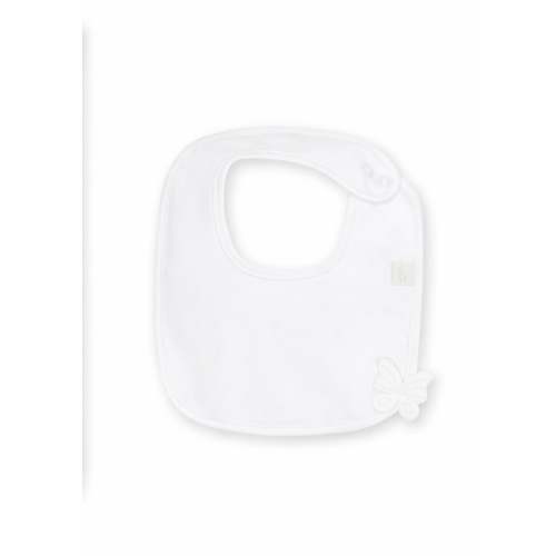 Baby Gi Butterfly Bib – Soft Cotton Baby Bib-White