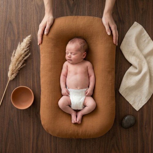 Little Manta Pastel Baby Lounger Nest
