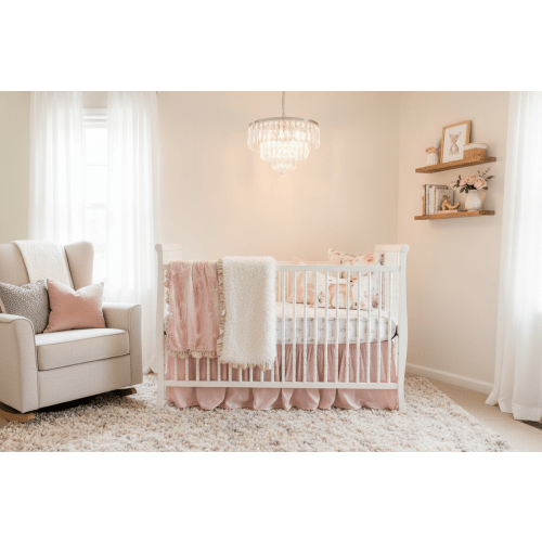 Rosewater Fawn Woodland Girl Crib Bedding | USA Made – DBC Baby Bedding Co