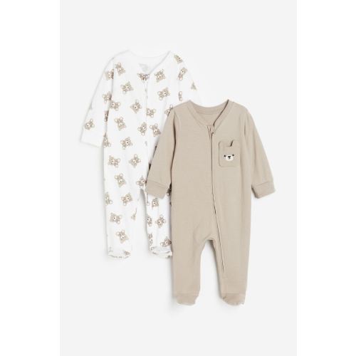 2-pack Zip-up Pajama Jumpsuits