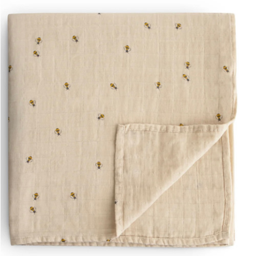 Mushie Organic Cotton Muslin Swaddle Blanket – Babyletto