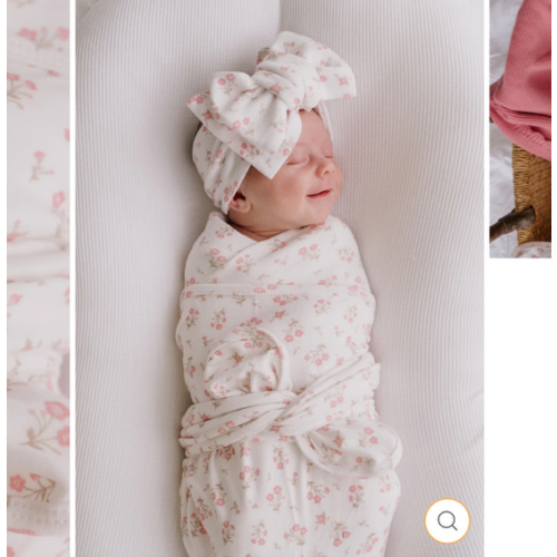 Swaddle Set | Paisley Peony – Little and Fern
