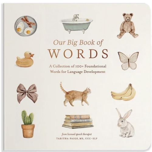 Our Big Book of First Words: A Collection of 100+ Foundational Words for Language Development