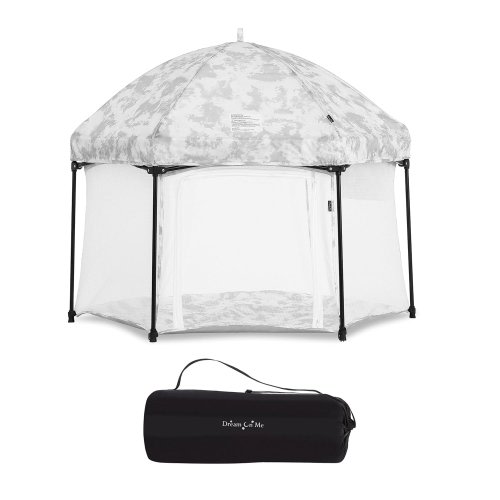 Dream On Me Onyx Playpen Set with Canopy BLUSH PINK