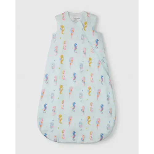 Muslin Lightweight Sleep Bag 0.5 TOG - Painterly Seahorses – LOULOU LOLLIPOP US
