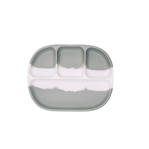 CLOUD GREY Dip Dye 4 Section Suction Plate – Calla and Friends