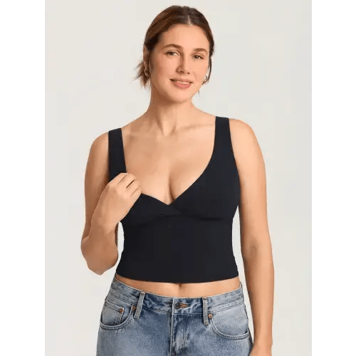 Natrelax® Crossover Nursing Crop Tank Top