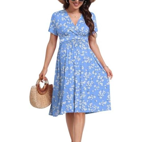 Maternity Dress Summer Wrap Baby Shower Pregnancy Nursing