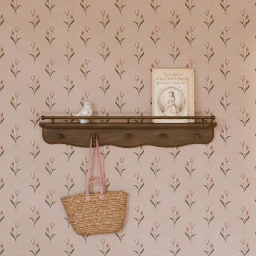 Liberty 31" Wall Shelf with Hooks