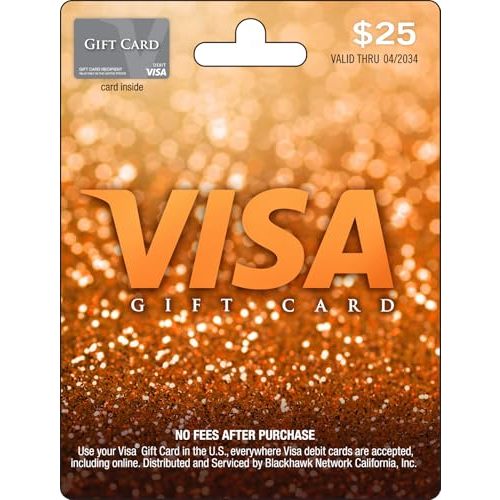 Visa $25 Gift Card (plus $3.95 Purchase Fee)