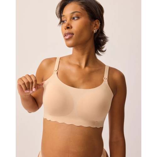 BareBond™ Cotton Maternity & Nursing Bralette | Sand - Kindred Bravely