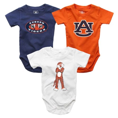 Auburn Tigers Wes & Willy Infant Three-Pack Bodysuit Set