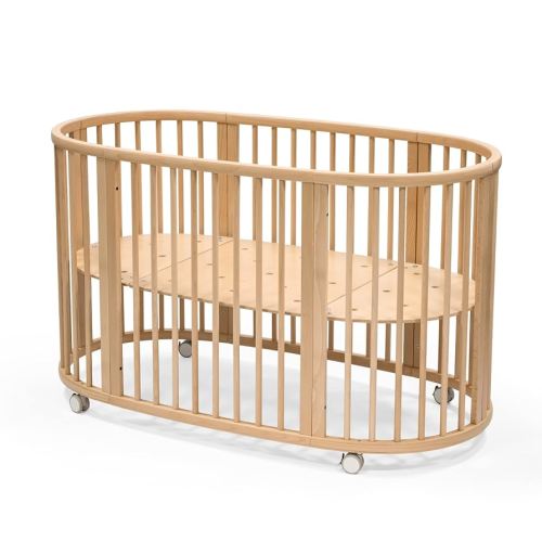 Stokke Sleepi Bed V3, Natural - Suitable for Ages 0-5 Years Old - Adjustable, Stylish & Flexible - Sturdy Beech Wood Frame
