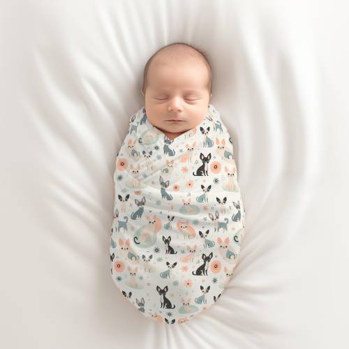 Chihuahua Baby Swaddle Blanket, Dog Lover Jersey Wrap Gift (30x40)