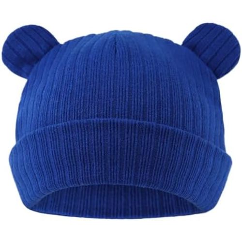 Zsedrut Newborn Baby Hat Bear Infant Cute Baby Beanie Toddler Boys Girls Knitted Hats for New Born