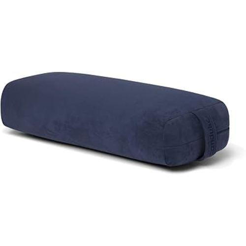 Manduka enlight Bolster Pillow - Yoga Pillow with Machine Washable Microfiber Cover, Curved Design for Optimal Workout and Meditation Support, Yoga and Pilates Equipment