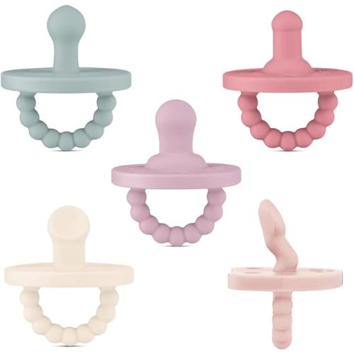 Ryan & Rose Cutie PAT Pacifier Teether (Starter Kit, Blossom)