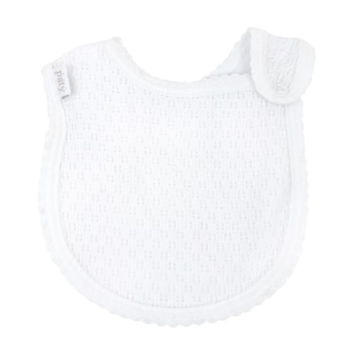 Paty Knit Shoulder Snap Bib