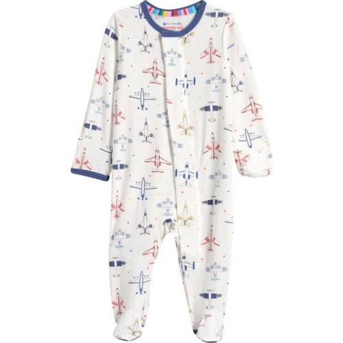 Just Plane Fun Magnetic Footie, 3-6M