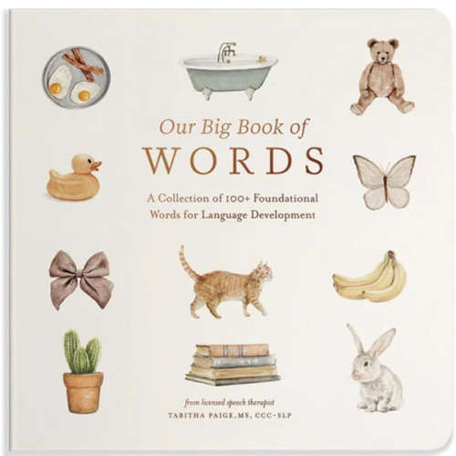 Our Big Book of First Words: A Collection of 100+ Foundational Words for Language Development (Tabitha Paige Children's Book Series)
