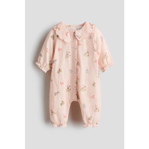 PRINTED COTTON ROMPER SUIT