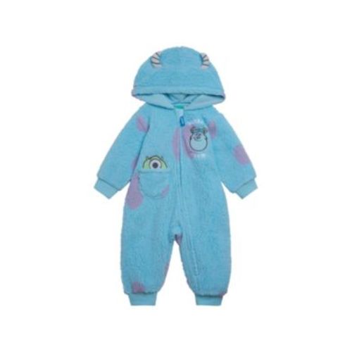 Baby Boys Baby Monsters Inc. Baby Cozy Sherpa Zip Up Cosplay Coverall Newborn to (Newborn - 24 Months