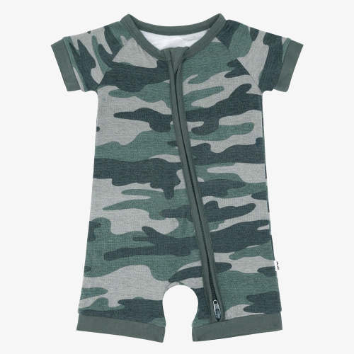Vintage Camo Shorty Zippy - Little Sleepies