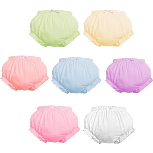 Amazon.com: 7Pack Diaper Cover - Baby Bloomers,Cotton Underwear,Panties for Toddler Girls: Clothing, Shoes & Jewelry