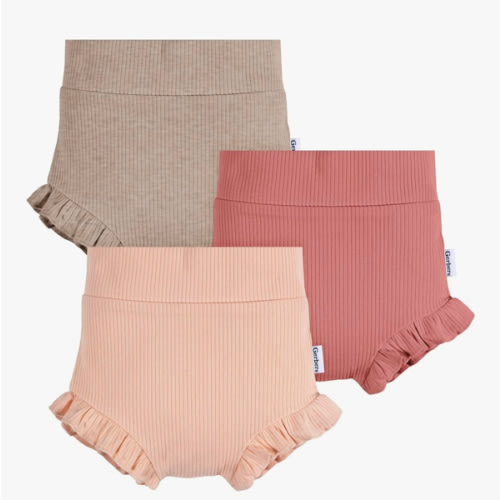 Gerber Baby Girls' 3-Pack Bubble Shorts