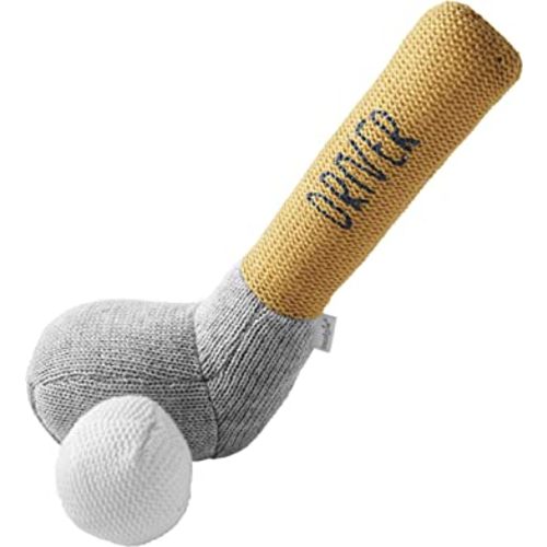 Mud Pie Children's Goft Knit Rattle, Yellow Driver Club