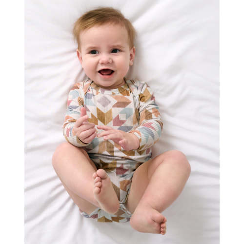 Kaleidoscope Dreams Ribbed Bodysuit | Little Sleepies