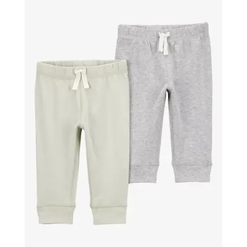 Baby 2-Pack Jogger Pants - Green/Grey | Carter's