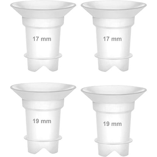 Maymom 17 &19mm Flange Insert Compatible with Rumble Tuff Go Cups Compatible with Medela, Spectra 24 mm Flanges, Momcozy/Willow Wearable Cup to Reduce 24mm Nipple Tunnel Down to 17 & 19 mm